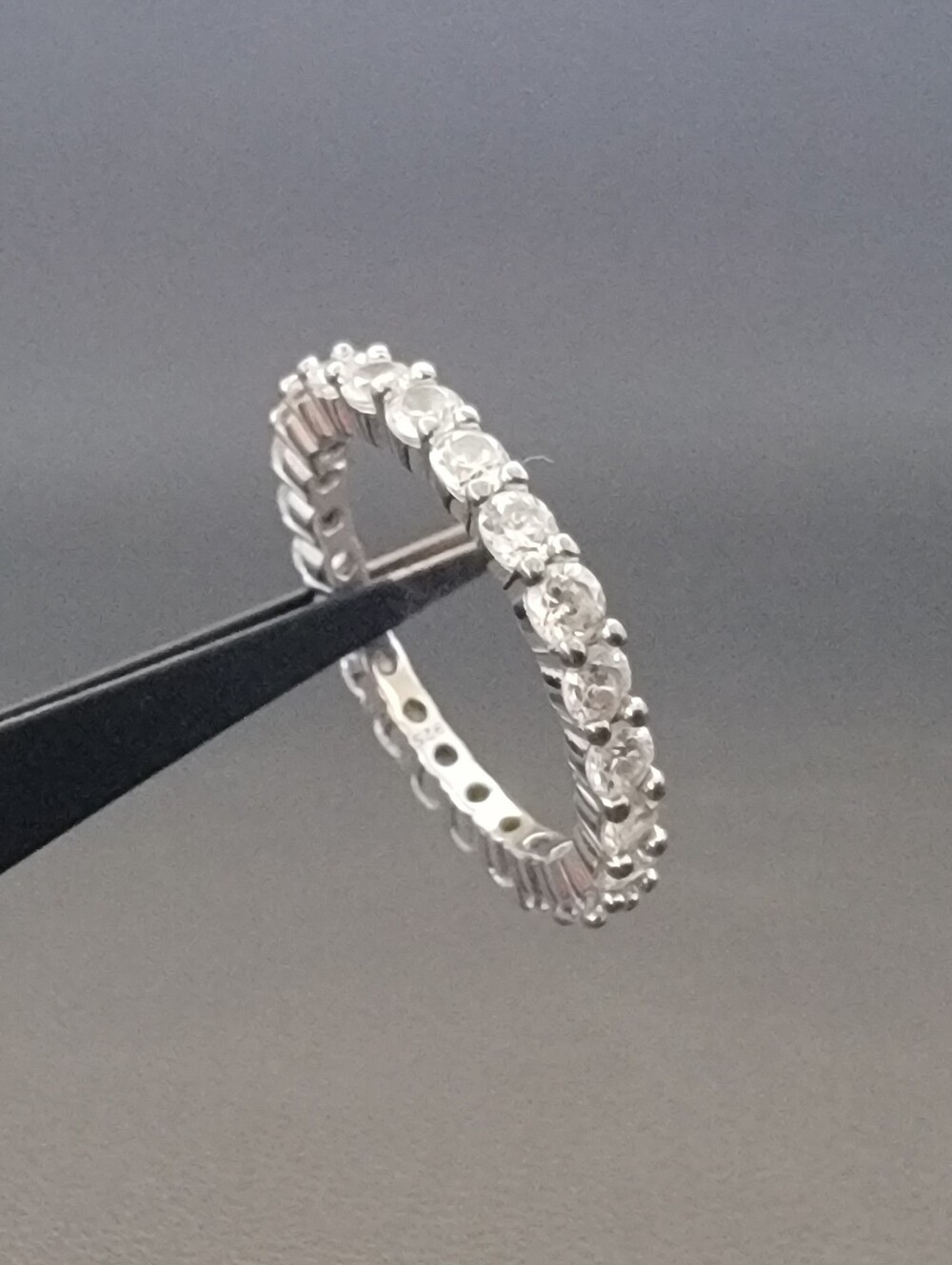 925 Sterling Silver Eternity Band Ring | Size 9 | Sparkling CZ